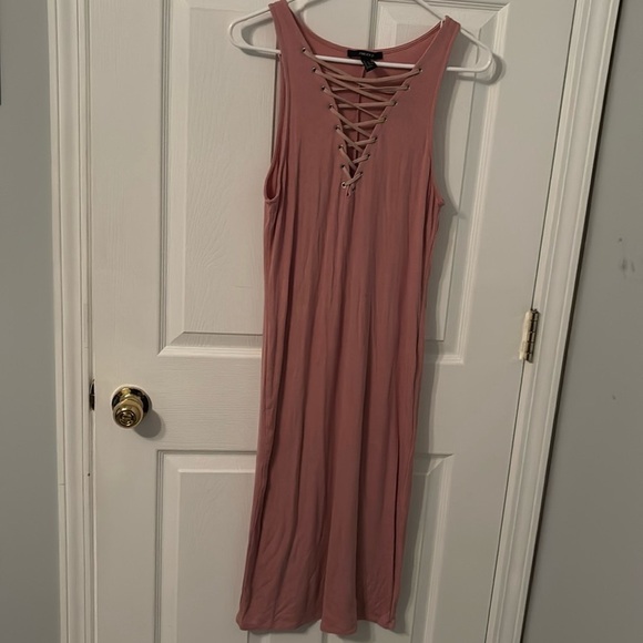 Lace up front bodycon dress - Picture 2 of 5